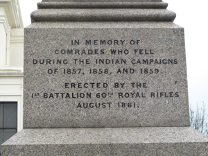 Rifles Monument Inscription on the North Face. Alan Lee