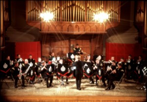  Royal Green Jackets regimental band in concert in Connaught Hall pre 2006 Dover Museum