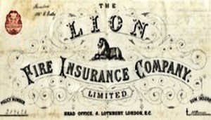 Lion Fire Insurance logo 1885 by Rosa Bonheur (1822-1899) Aviva Group Archive