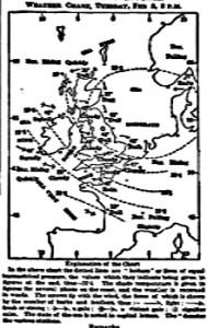 Weather Chart for 8 February 1881