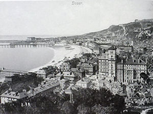 Aerial View of Dover c1910, at the height of the town's affluence and as a tourist holiday resort. Bob Hollingsbee Collection