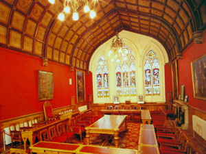  Council Chamber in the Maison Dieu, the former Town Hall, designed by William Burgess in 1867. Dover Museum
