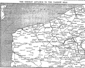 German advance to the Channel 18 October 1914. Times