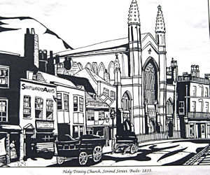 Holy Trinity Church Strond Street Pier District 1835, where the Church Service was held prior to the Zeebrugge Raid of 22&23 April 1918. Lynn Candace Sencicle