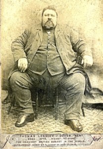 Thomas Longley of the Star public House, Church Street known as, ‘Her Majesty’s heaviest subject.' Dover Museum