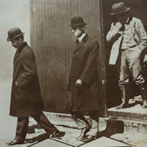 Orville & Wilbur Wright followed by Horace Short. The Short brothers won the right to build Wright planes. Eveline Larder