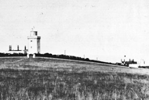 South Foreland two lighthouses c1900. Dover Museum