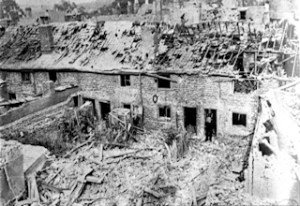Stembrook following the shelling on the night of 2 September 1944. Dover Museum
