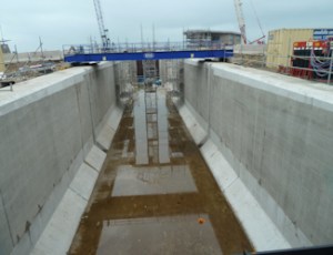 Base and sides of the Esplanade Navigational Channel. AS Nov 2018