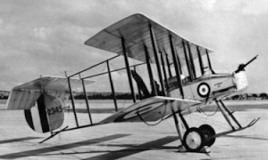 Vickers pusher F.B.5 aeroplane, nicknamed the Gunbus. World's first operational fighter aircraft. Wikimedia
