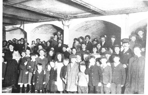 Bomb shelter in the vaults of the Phoenix Brewery. Dover Museum