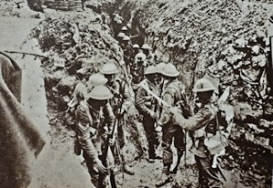 Allied Troops 'standing to' waiting to go over the top 01.07.1916 the first day of the Battle of the Somme. I.W.M
