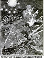 Graphic description of the Zeebrugge Raid in the Popular Science Magazine July 1918