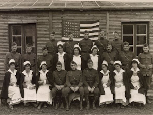 US Camp Hospital 10. Officers and Nurses 1919. US National Archives