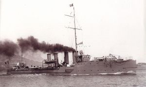 French destroyer Bouclier by Marius Bar (1862-1930). Wikimedia